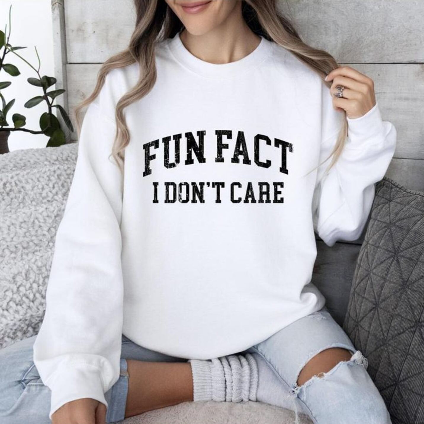 Fun Fact I Don't Care Sweatshirt 