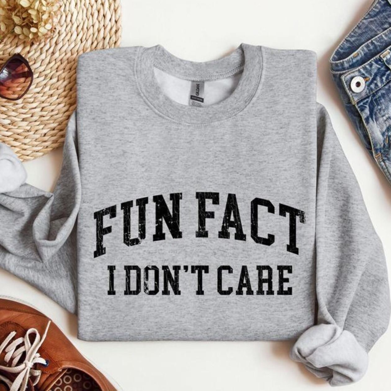 Fun Fact I Don't Care Sweatshirt 