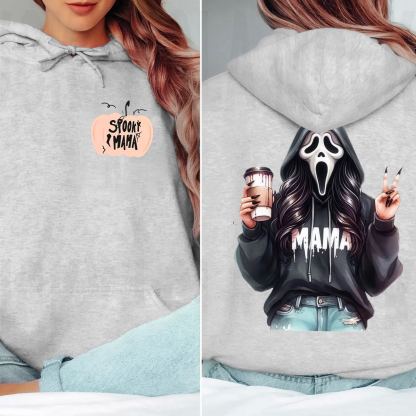 Mom's Ghost Coffee Halloween Sweatshirt