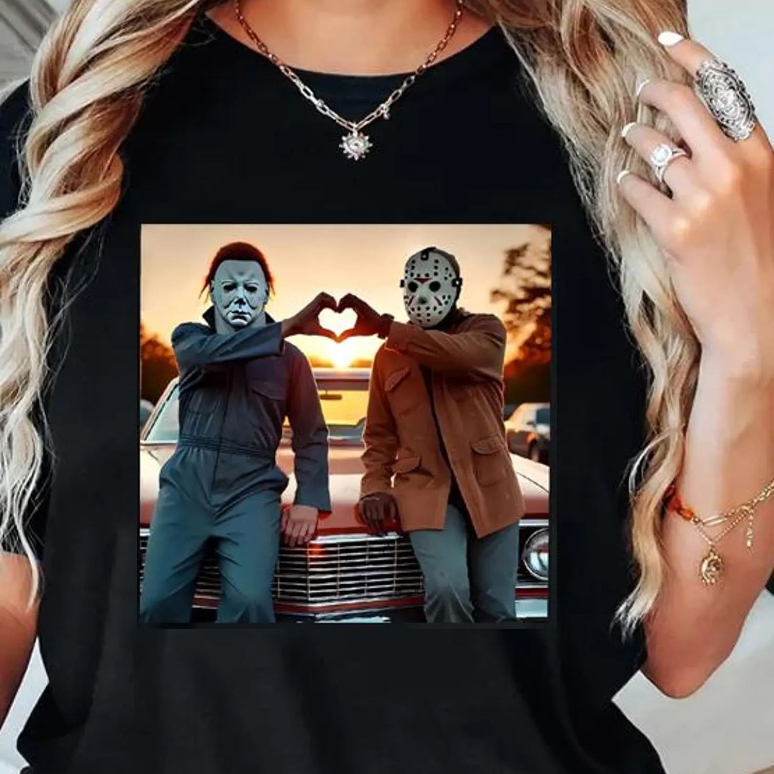 90s Heart Hands Halloween T-Shirt