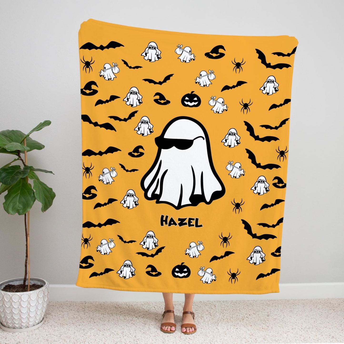 [Copy]Personalized Halloween Monster Blanket