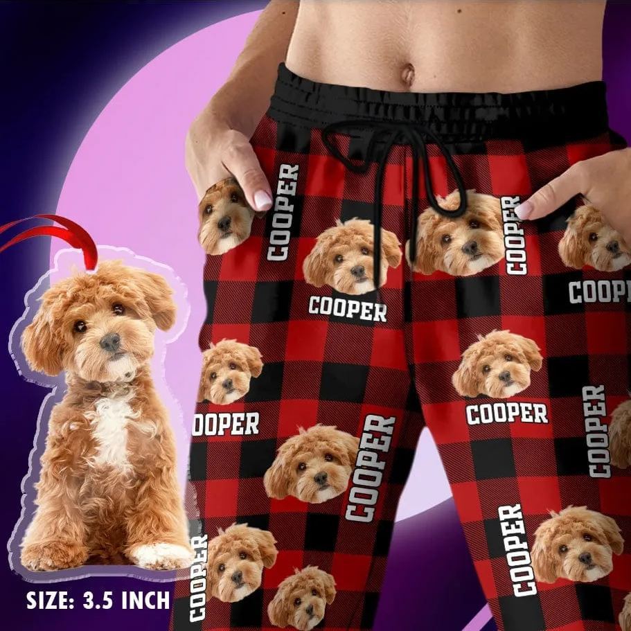 Custom Photo Name Dog Cat Men And Women's Sweatpants