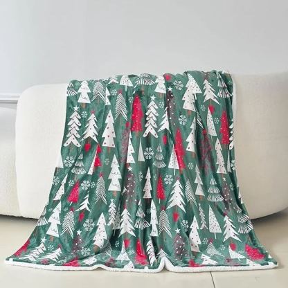 Elegant Comfort Reversible Christmas Blanket