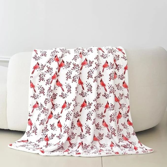 Elegant Comfort Reversible Christmas Blanket