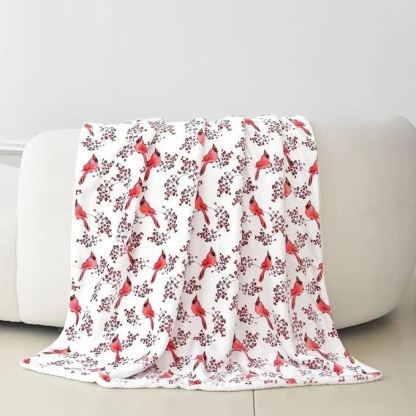 Elegant Comfort Reversible Christmas Blanket