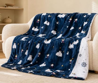 Snowman Winter Throw Blanket