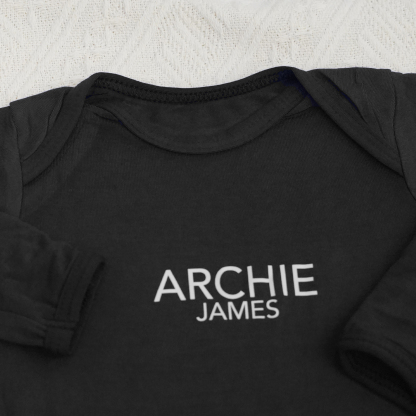 2pcs Personalized  Printed Baby Knot Gowns