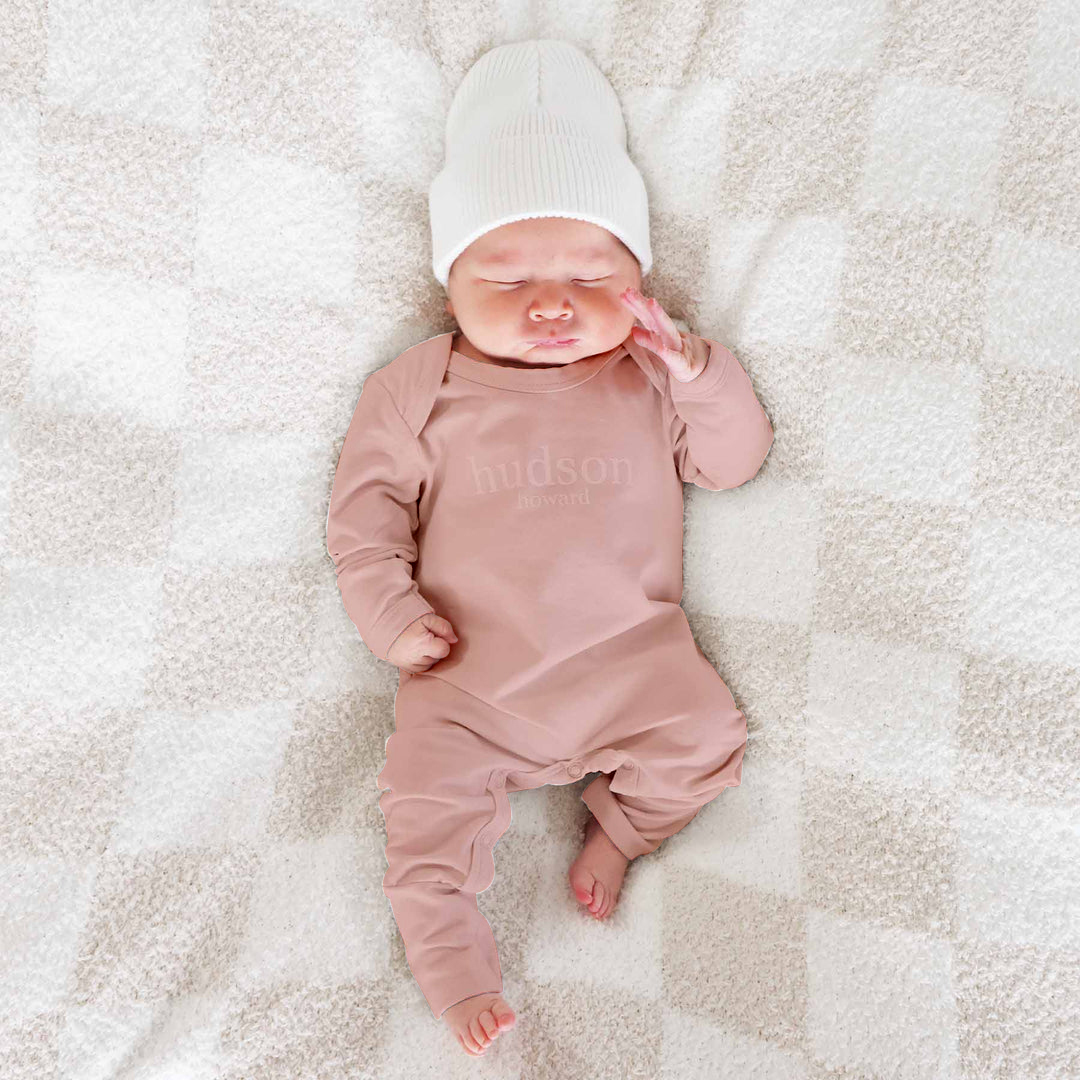 Personalized Printed Baby Full Length Snap Rompers