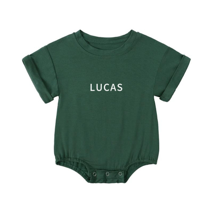 Personalized Newborn & Baby Triangular Stretchy Bodysuits