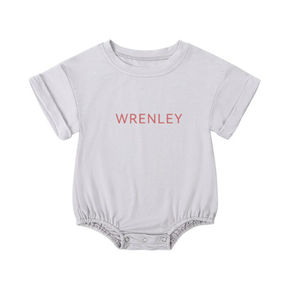 Personalized Newborn & Baby Triangular Stretchy Bodysuits