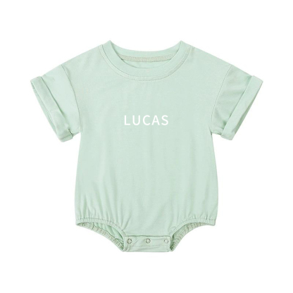 Personalized Newborn & Baby Triangular Stretchy Bodysuits