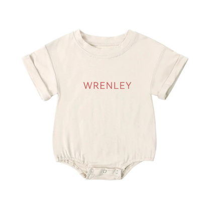 Personalized Newborn & Baby Triangular Stretchy Bodysuits