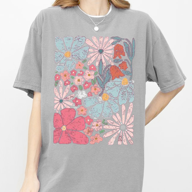 Family Matching T-Shirt - Blooming With Love & Freedom