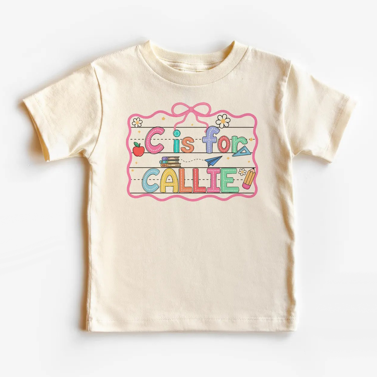 Custom Back to School T-Shirt - Letter Is For Kids