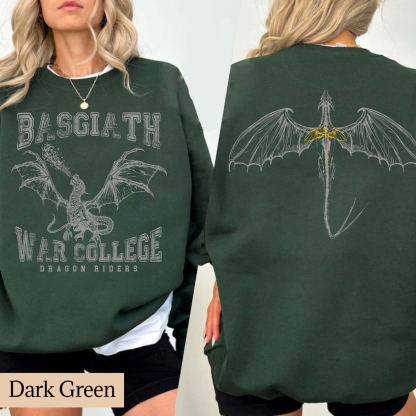 Fourth Wing Basgiath College Dragon Crewneck
