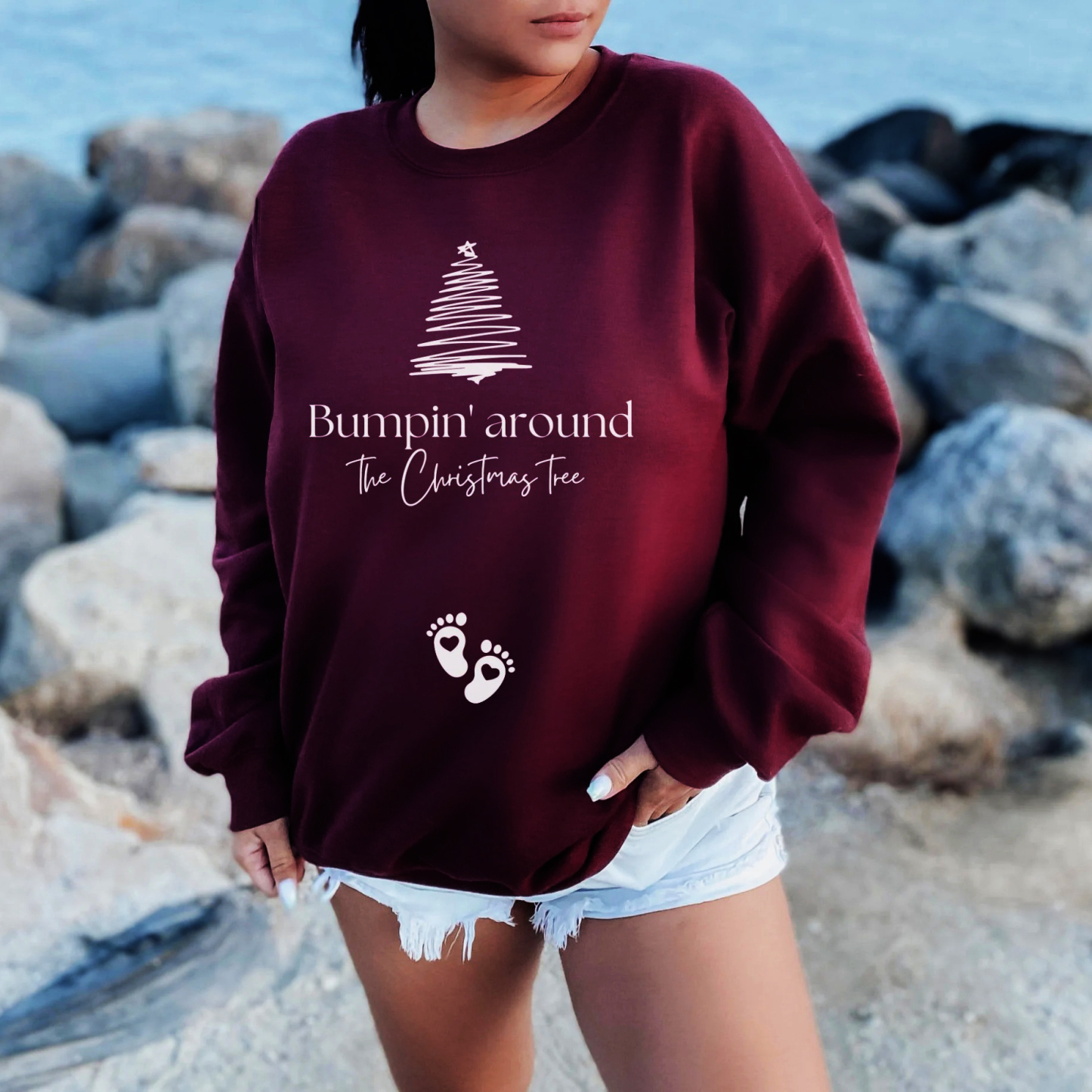 Christmas Pregnancy Announcement Sweatshirt