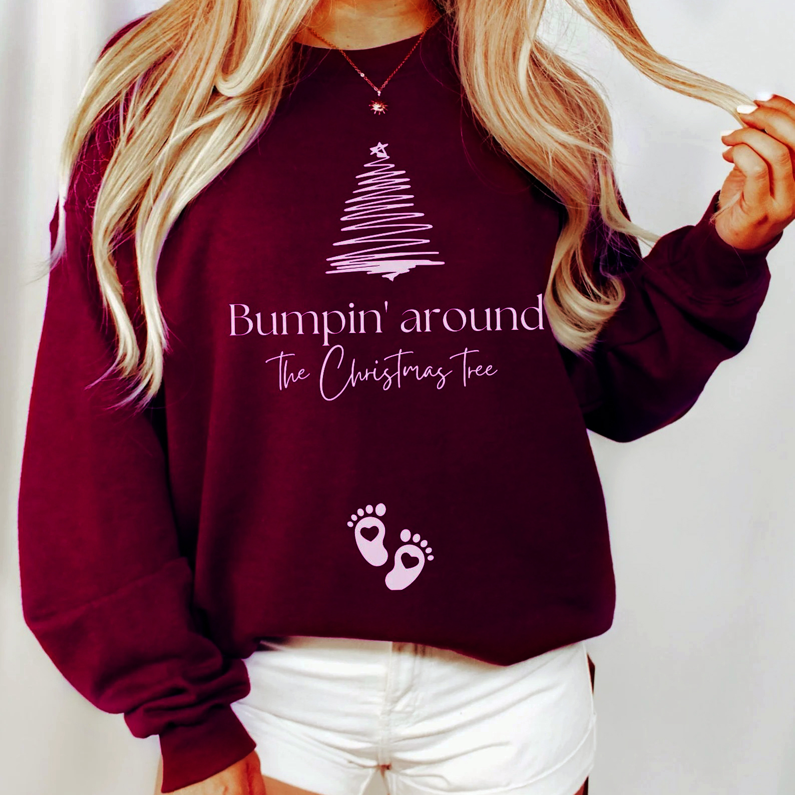 Christmas Pregnancy Announcement Sweatshirt