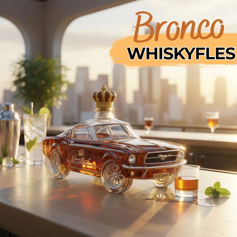 Mustang Whiskey Decanter – Luxury Car-Inspired Glass Bottle 🥃🐎