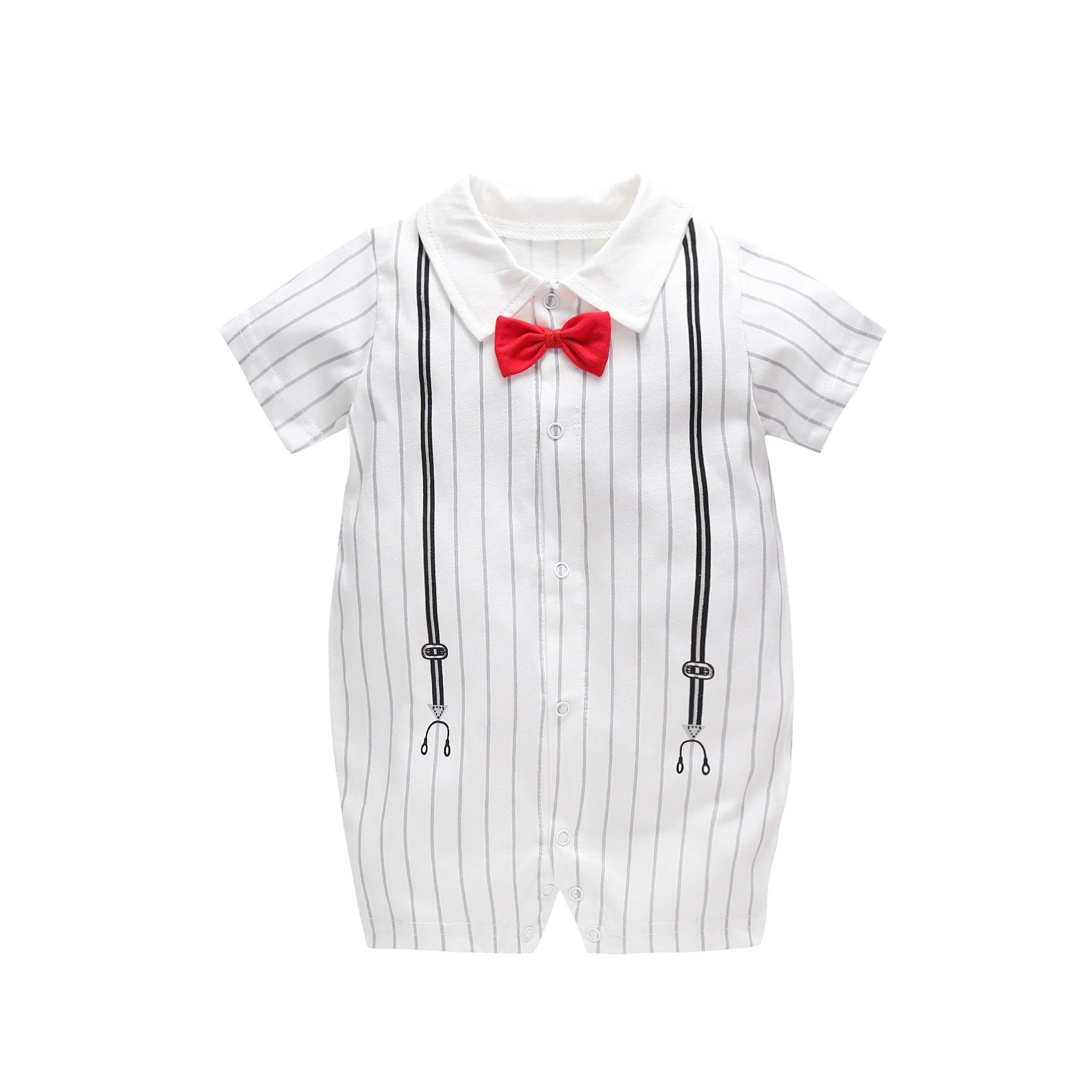 [Copy]Baby Boy Checkered Bear Jumpsuits