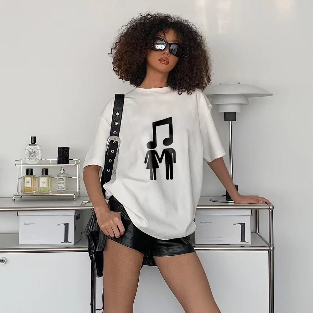 Unseen Echoes Melancholic Simple Notes T-Shirt