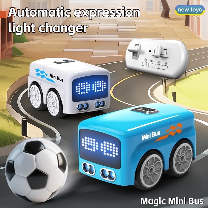 Magic Mini Bus Toy – Smart Gesture Control RC Bus with Lights & Auto Avoidance 🚌✨👶