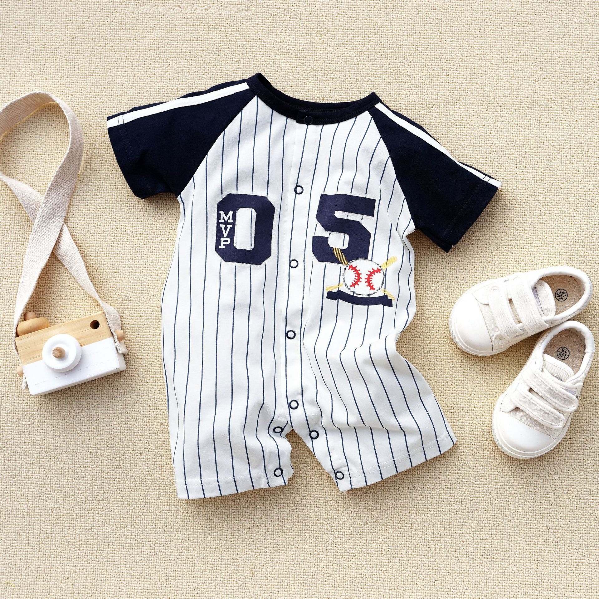 Baby Boys 05 MVP Romper Short Sleeve Jumpsuits