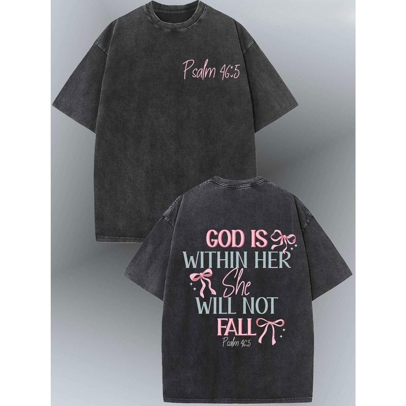 GOD IS WITHIN HER She Will Not Fall T-Shirt