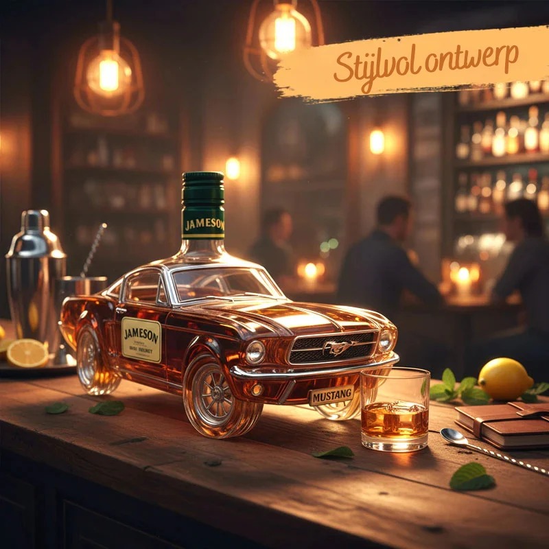 Mustang Whiskey Decanter – Luxury Car-Inspired Glass Bottle 🥃🐎