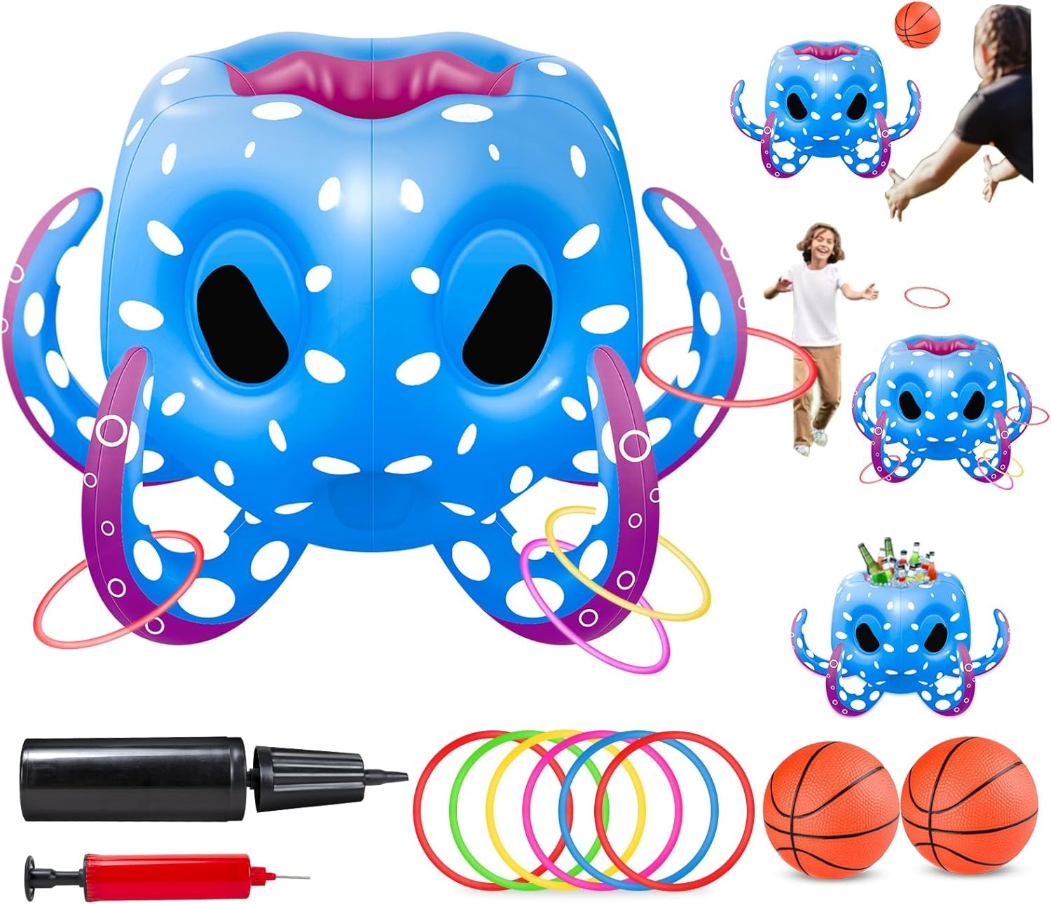 Octopus Pool Basketball Game – Splash Into Summer Fun 🐙🏀💦