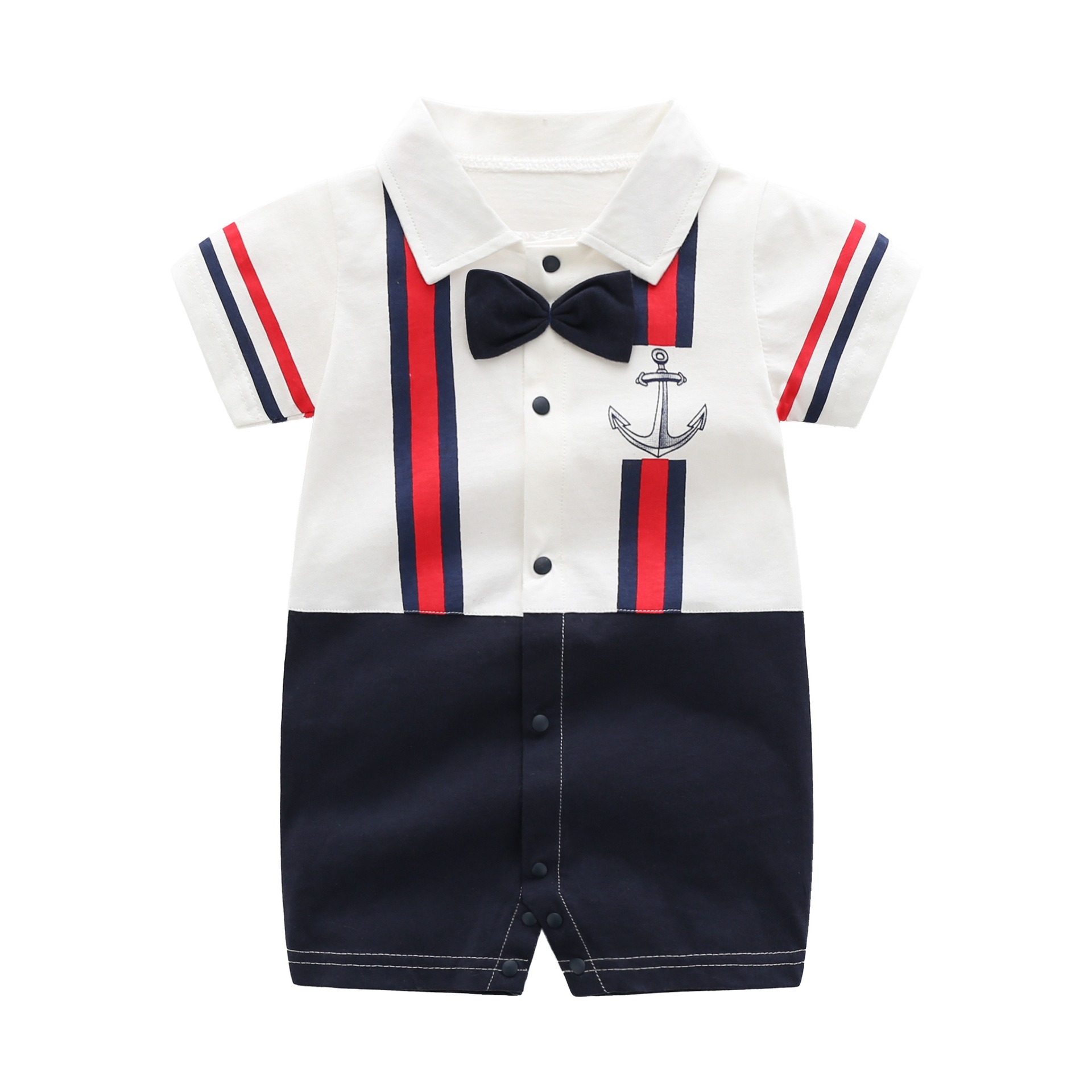 Baby Boy Sailor Style Suspenders Jumpsuits