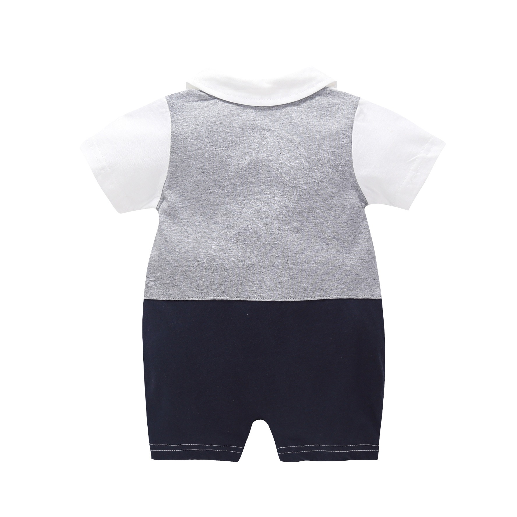 Baby Boy Diamond-Quilted Academic Jumpsuits