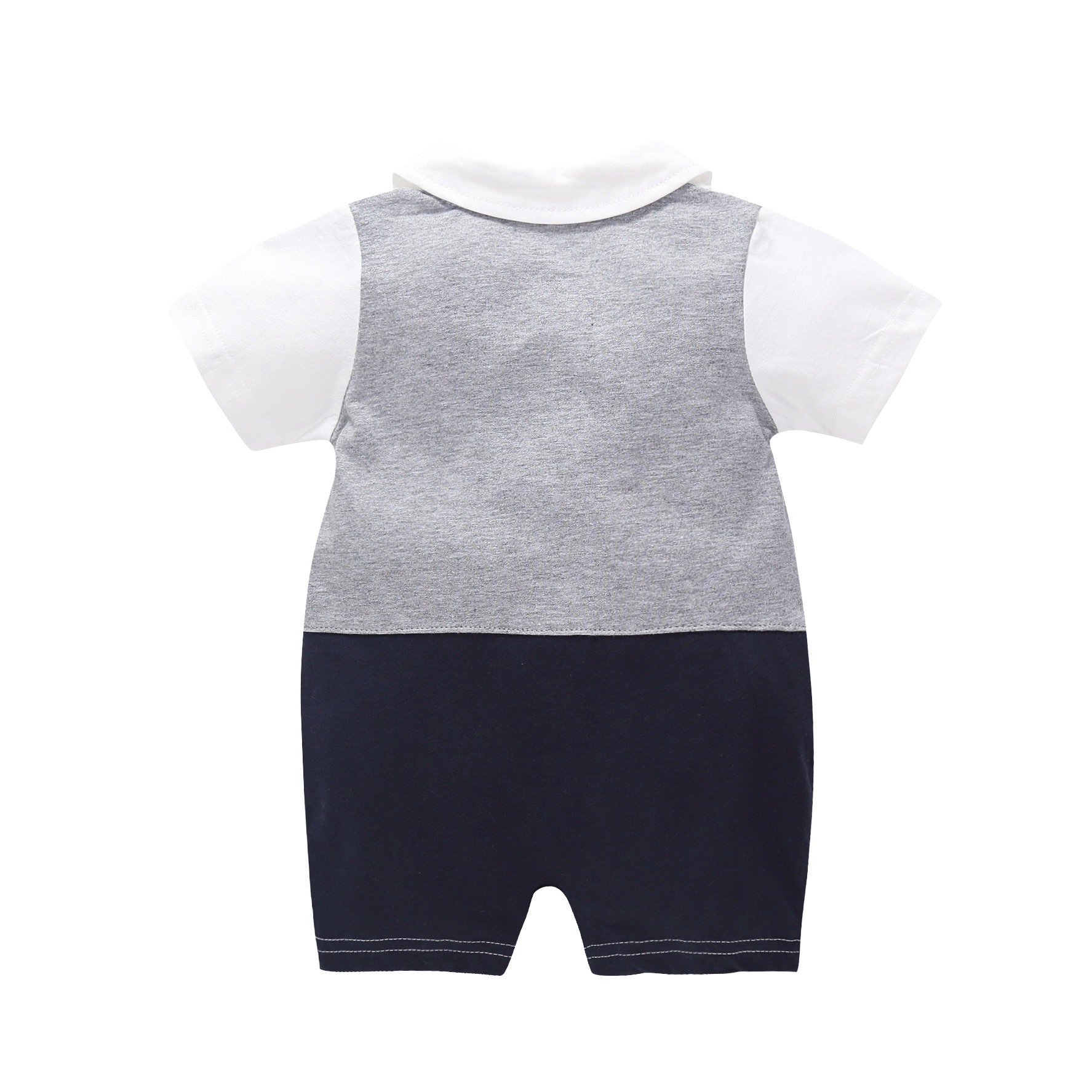 Baby Boy Diamond-Quilted Academic Jumpsuits