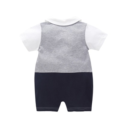 Baby Boy Diamond-Quilted Academic Jumpsuits
