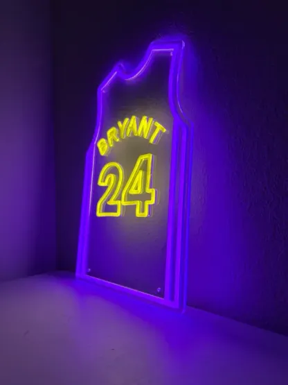 Customized Football/Soccer/Baseball/Basketball Jersey LED Neon Lights