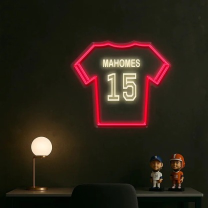Customized Football/Soccer/Baseball/Basketball Jersey LED Neon Lights