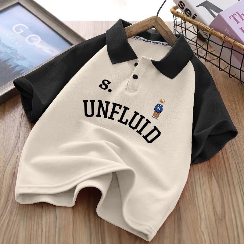 Toddler Boys Two-Tone Cotton Polo Shirt