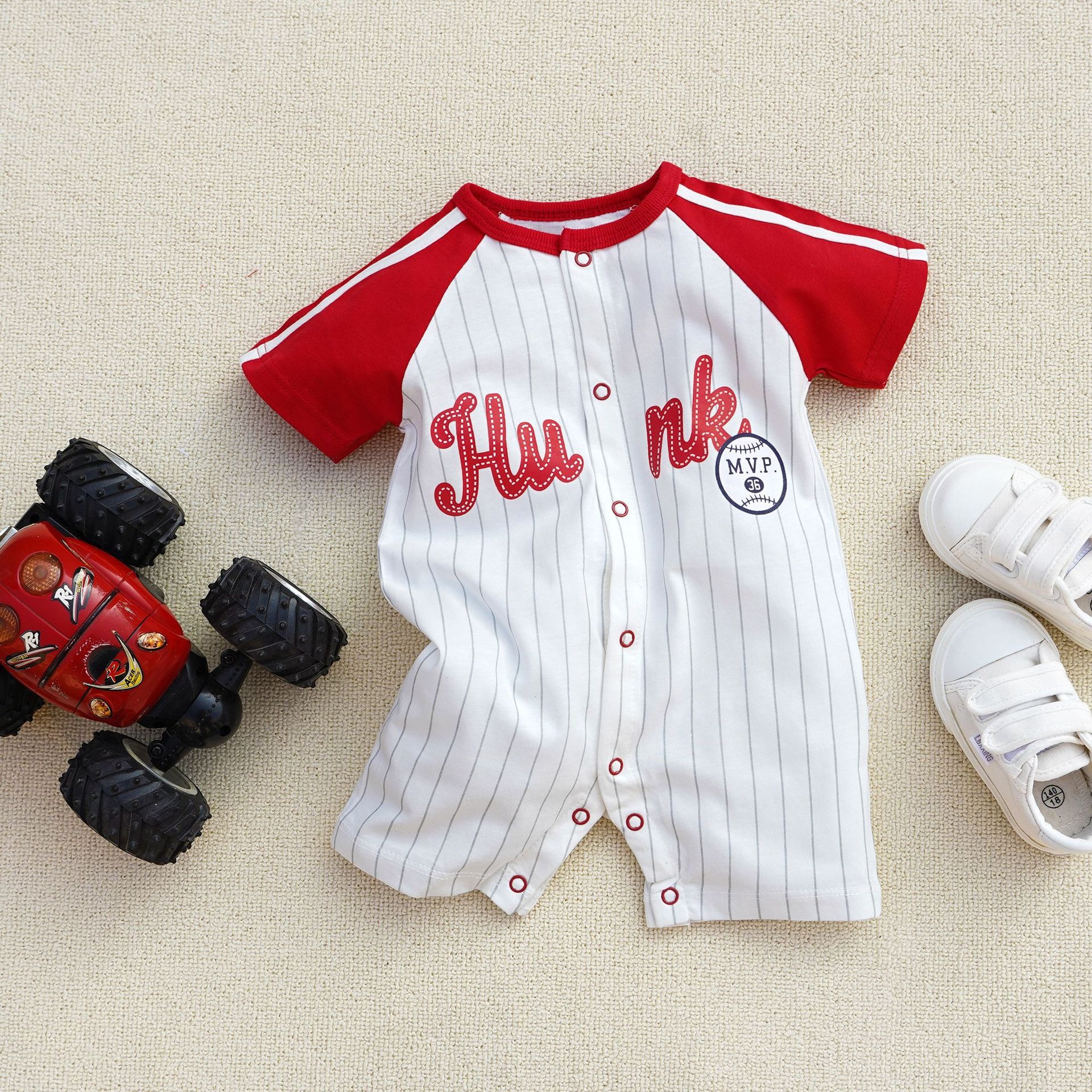 Baby Boys Hunk Romper Short Sleeve Jumpsuits