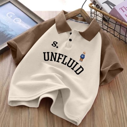 Toddler Boys Two-Tone Cotton Polo Shirt