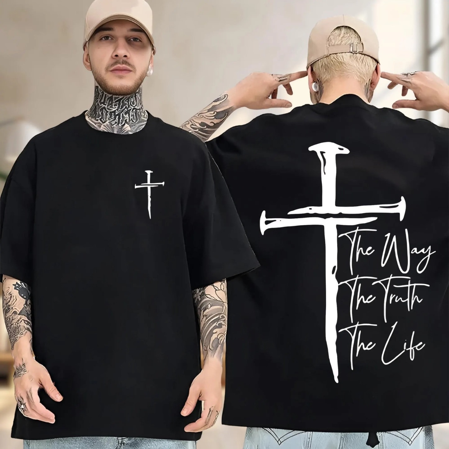 Bold Cross Scripture T-Shirt
