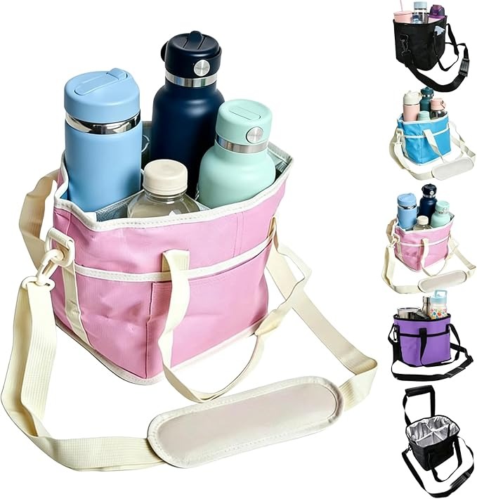 Portable Insulated Drink Carrier Bag