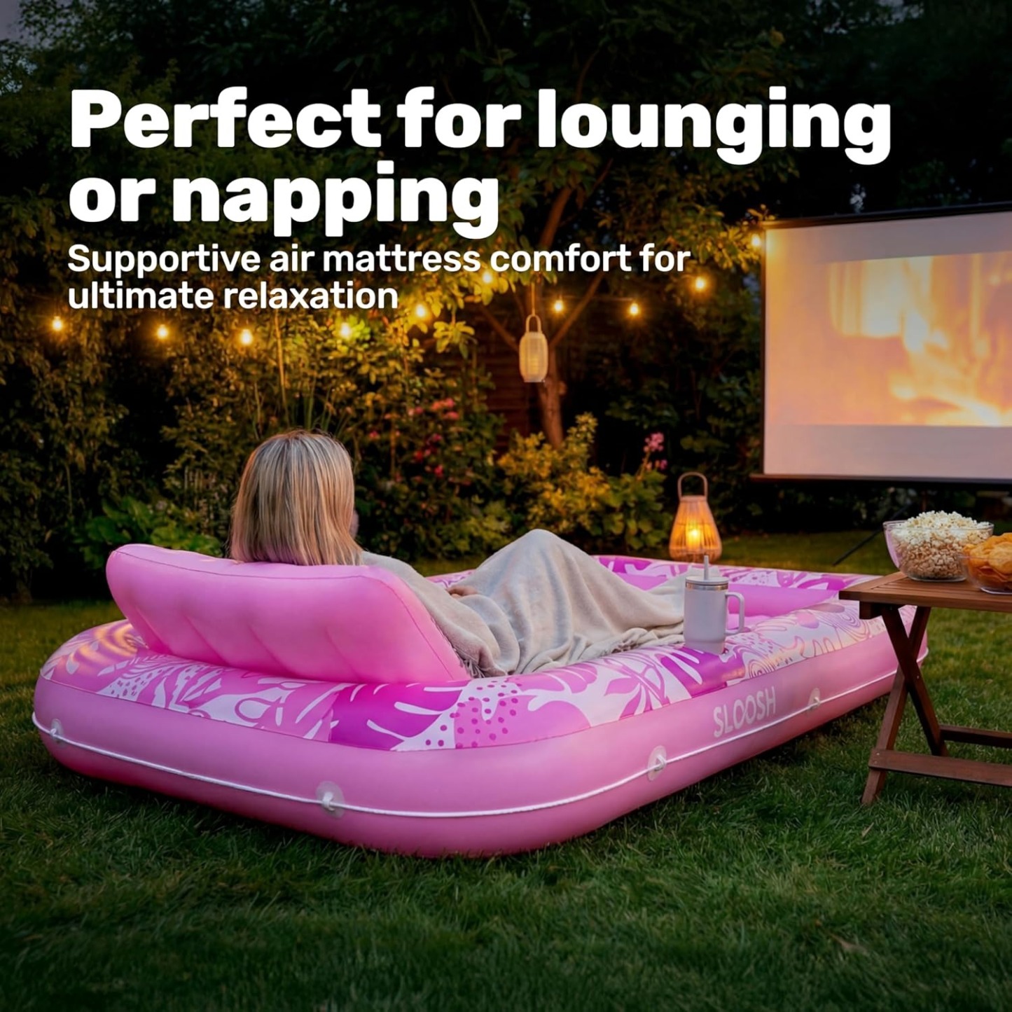 Inflatable Tanning Lounger Pool Float