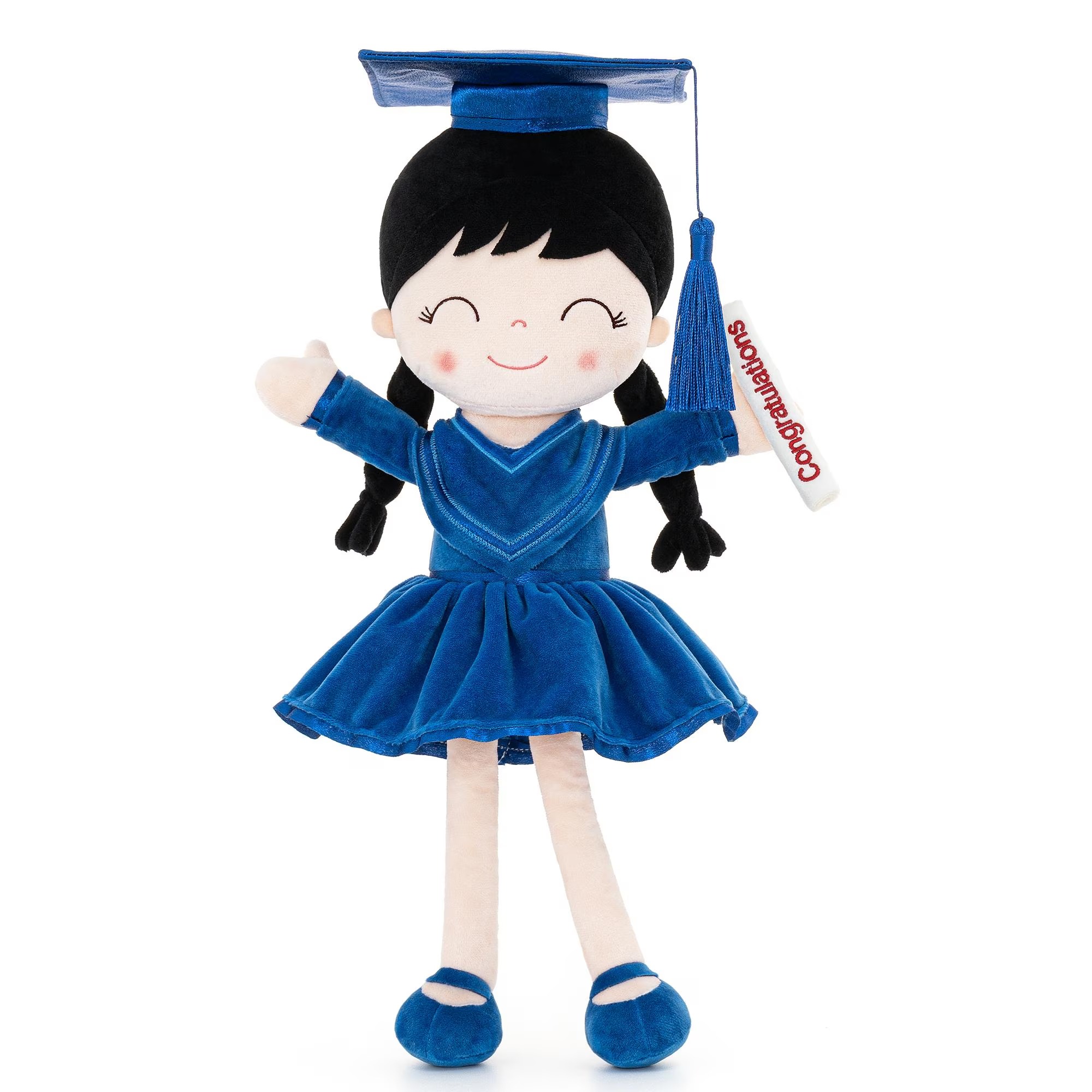 Graduation Plush Doll with Bouquet – Cute Graduation Keepsake Gift 🎓💐