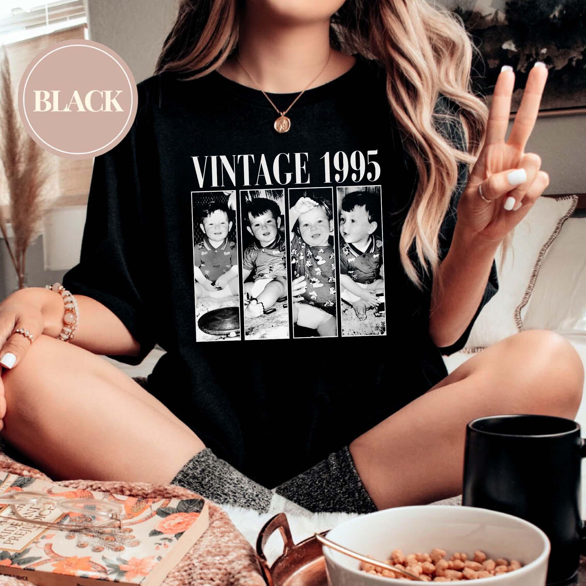 Custom Vintage Collage Photo T-Shirt