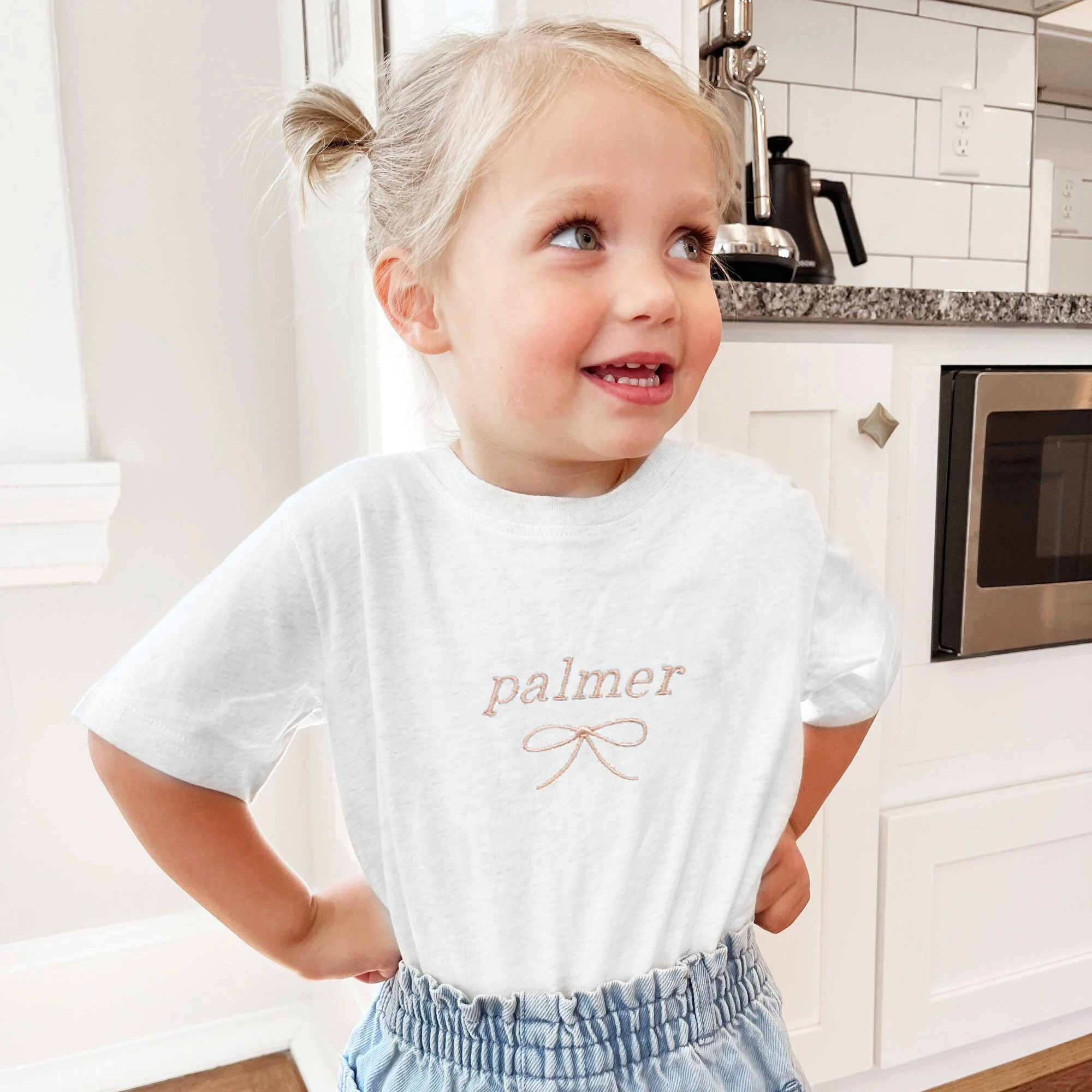 Custom Back to School T-Shirt - Coquette Ribbon