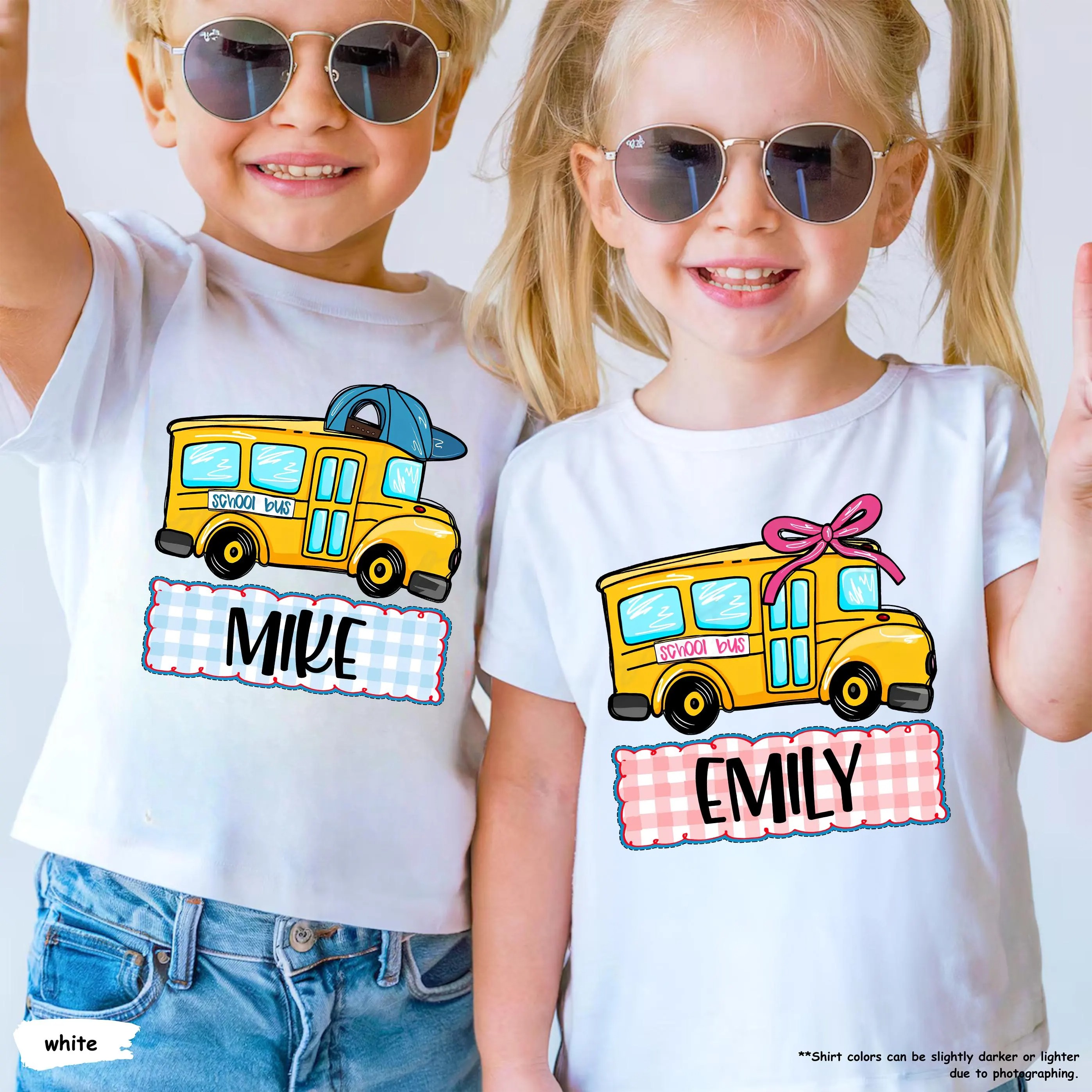 Custom Back to School T-Shirt - School Bus