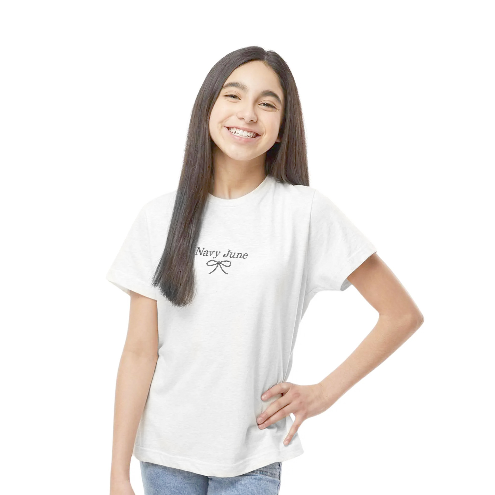 Custom Back to School T-Shirt - Coquette Ribbon