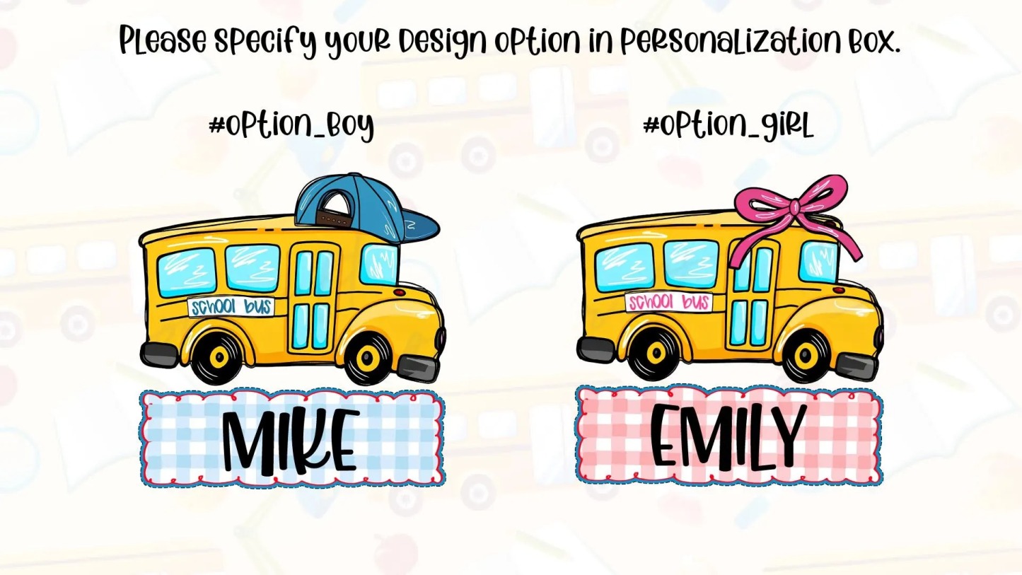 Custom Back to School T-Shirt - School Bus