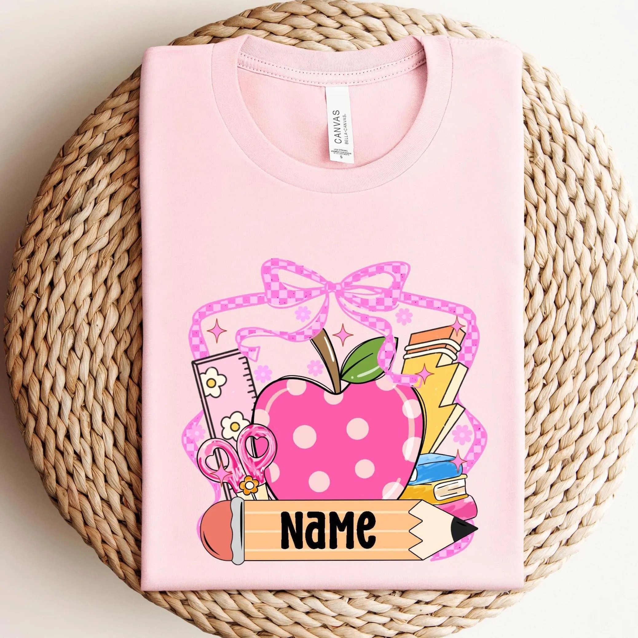 Custom Back to School T-Shirt - Learning Supplies