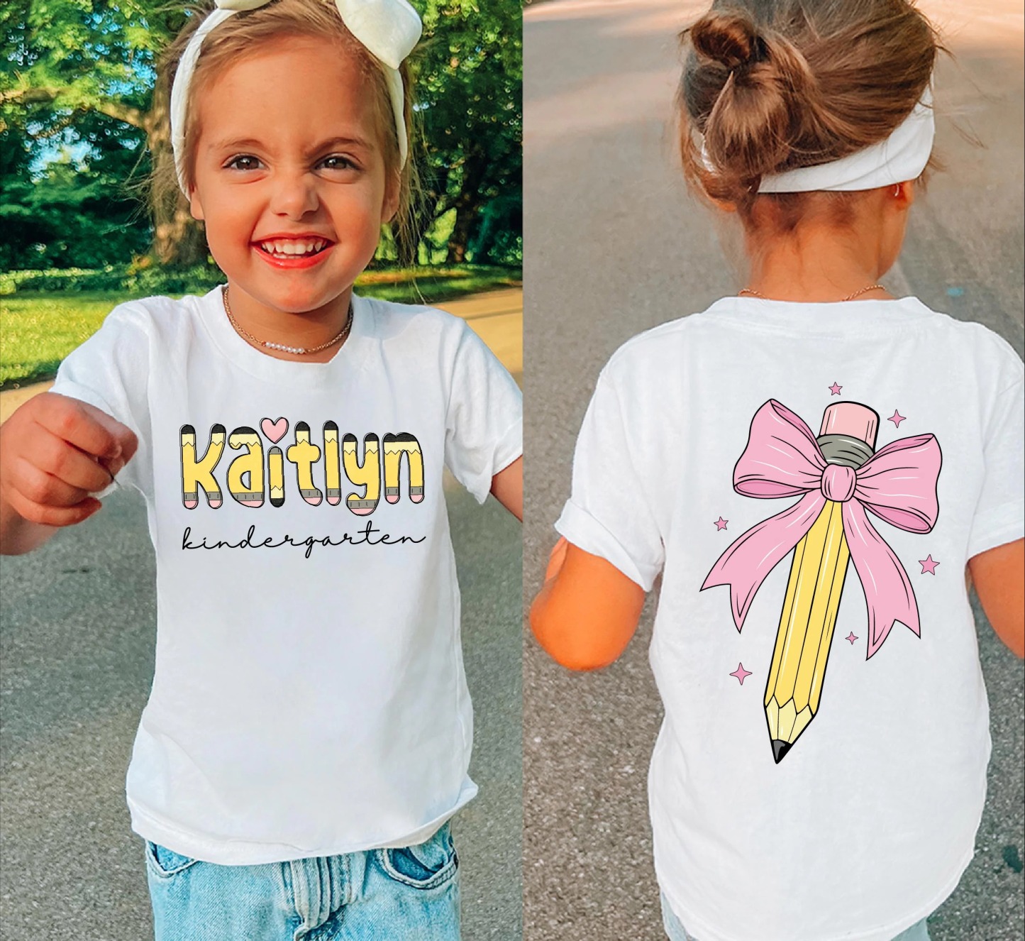 Custom Back to School T-Shirt - Pencil
