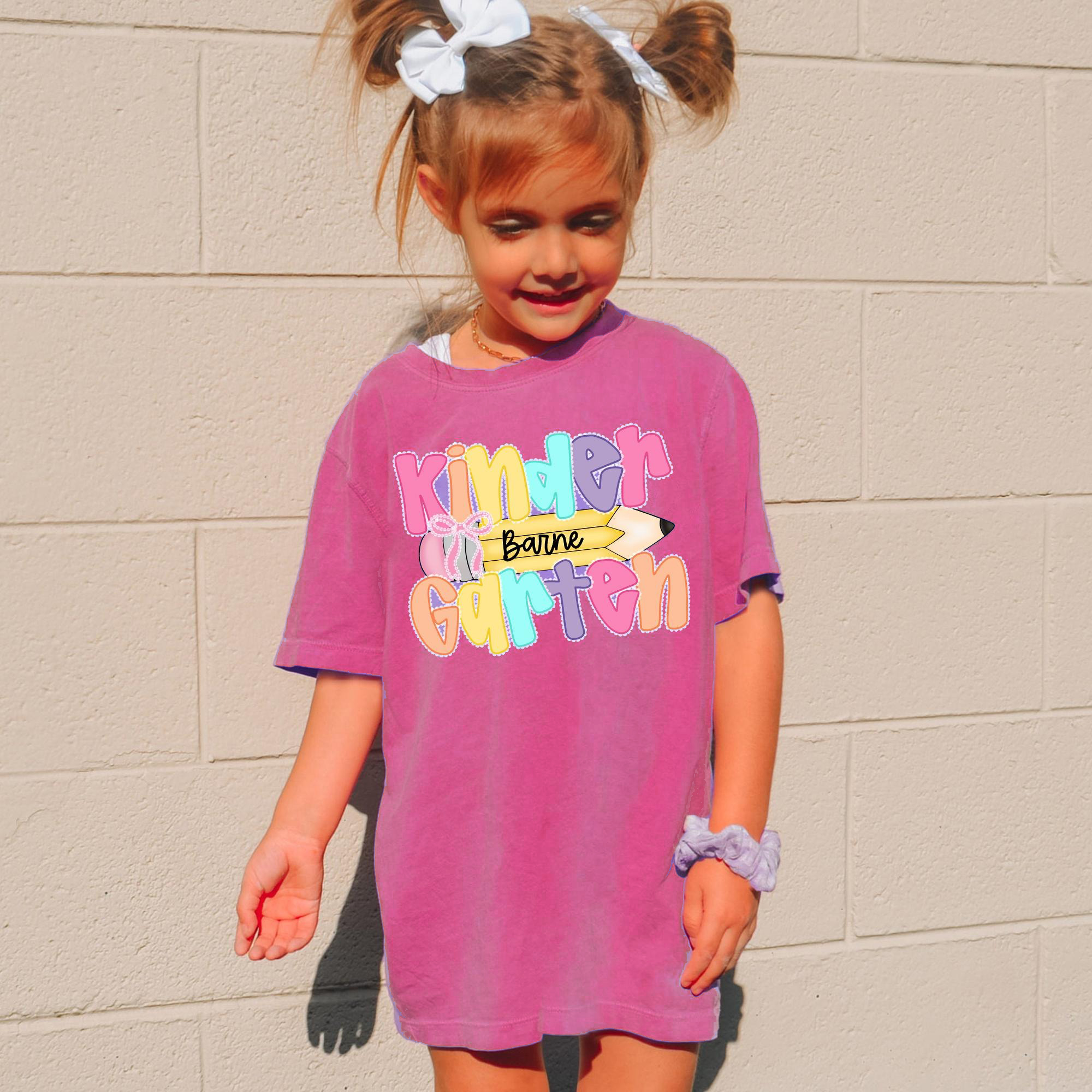 Custom Back to School T-Shirt - First Day of Kindergarten